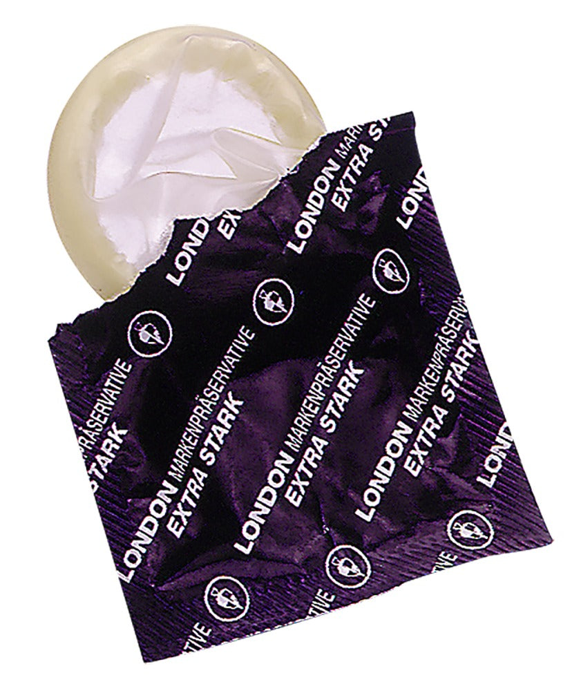 London Extra Special Kondome – 100 Stück extra dick | Transparent, ideal für Analverkehr