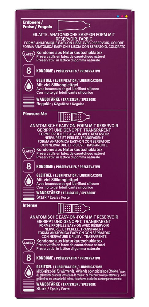 5 verschiedene Kondomsorten von Durex