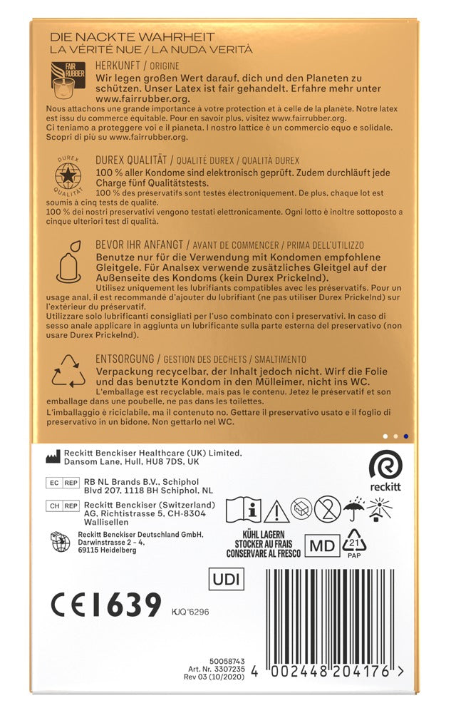Durex Hautnah Extra Feucht 10 Stück