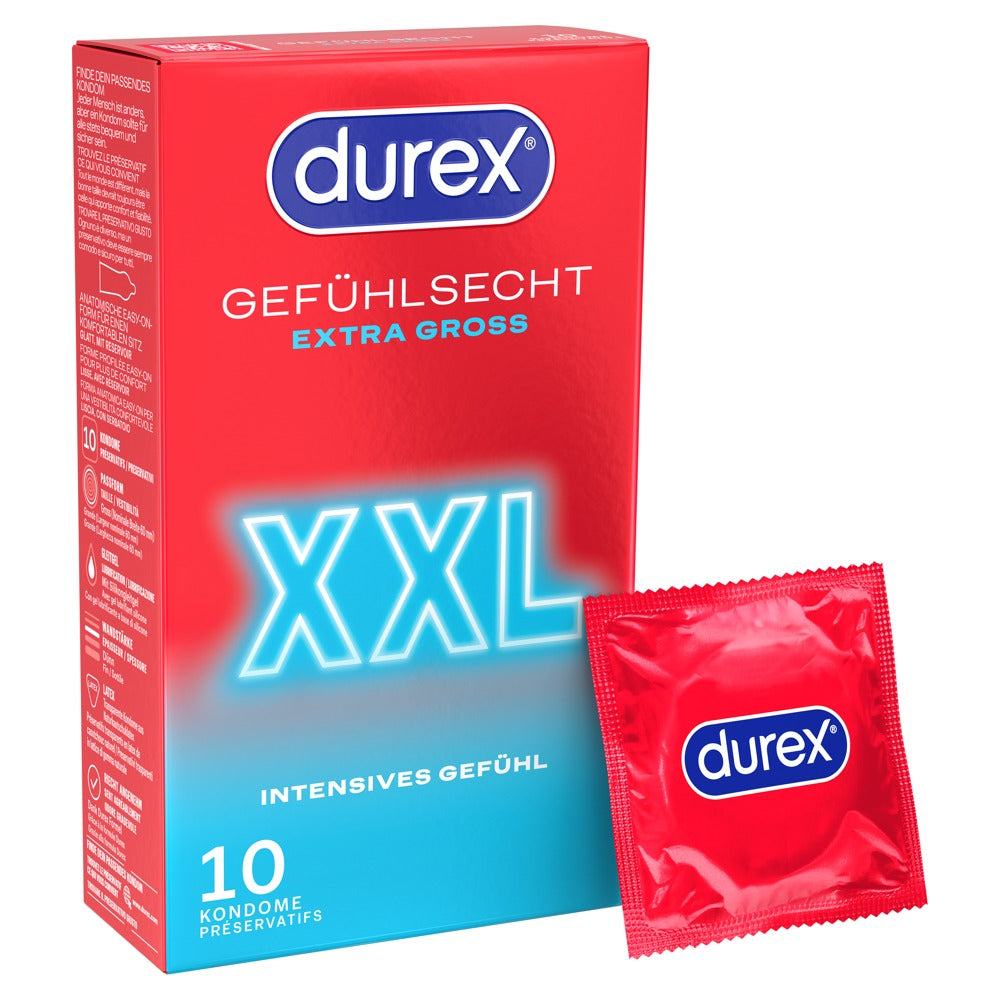 Durex Gefühlsecht Extra Groß 10 Stück