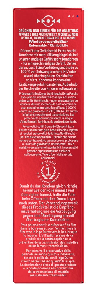 Durex Gefühlsecht Xtra feucht 10 Stück