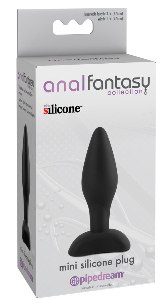 Mini Silicone Plug Black