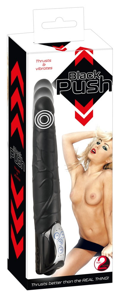 Black Push Thrusting Vibrator Stoßvibrator