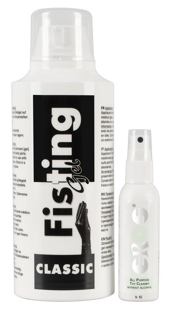 Fisting Gel 500 ml – veganes Gleitgel auf Wasserbasis für dehnende Praktiken mit Gratis Toy Cleaner