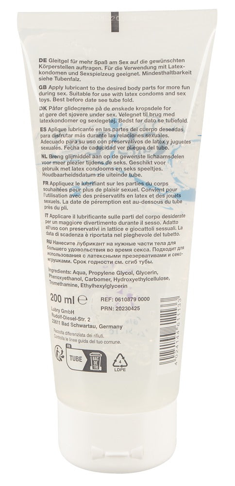 Just Glide Toylube – 200 ml | Gleitgel auf Wasserbasis für Toys & Latexkondome, extra dickflüssig
