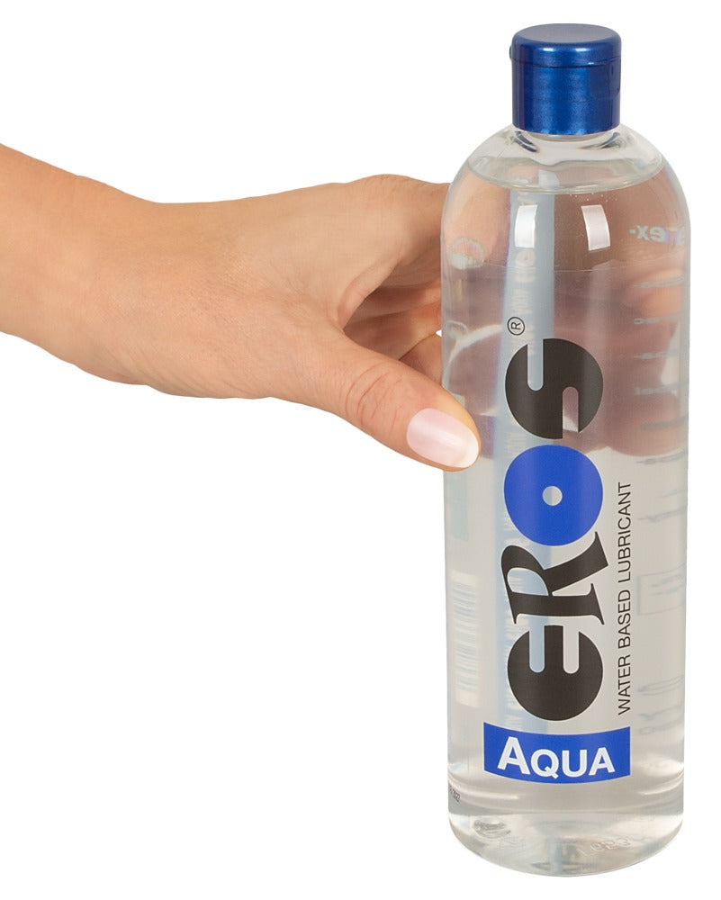 EROS Aqua 500 ml – Wasserbasiertes Gleitgel | Duftneutral, parfümfrei, latexsicher, ölfrei