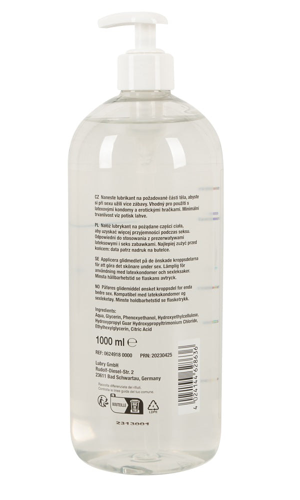 Just Glide Anal – 1000 ml | Wasserbasiertes Gleitgel für Analverkehr – latexsicher, pH-optimiert & vegan
