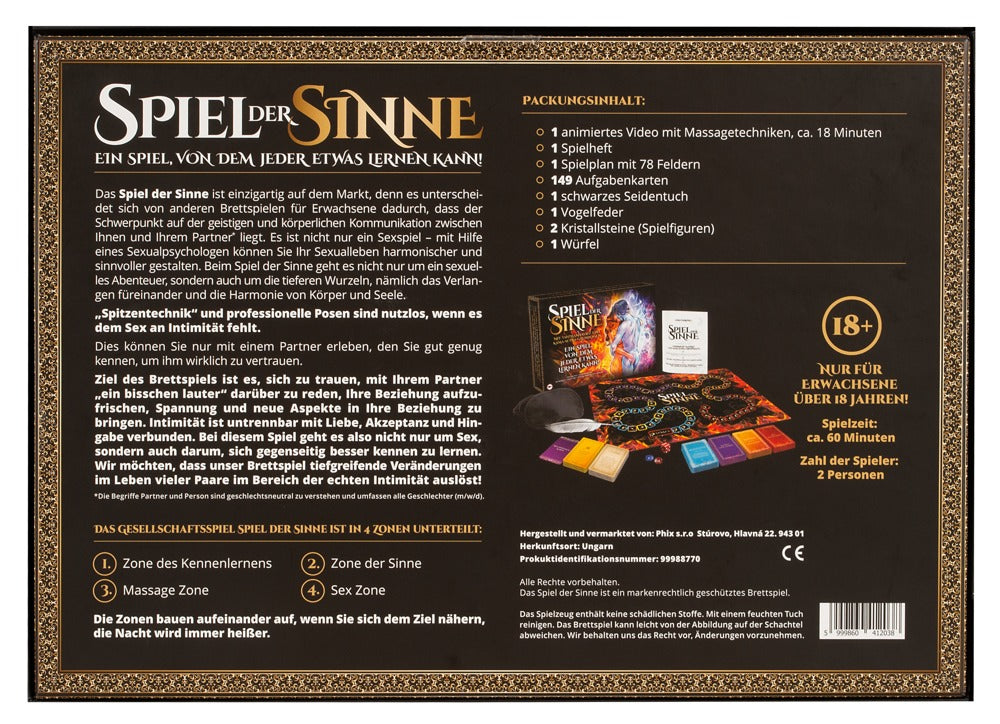 Spiel der Sinne Brettspiel – Intimität vertiefen und Leidenschaft entdecken