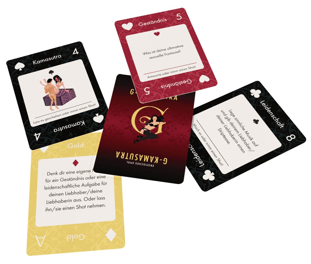 Erotisches Paarspiel mit Geständnissen, Aufgaben und Kamasutra-Stellungen