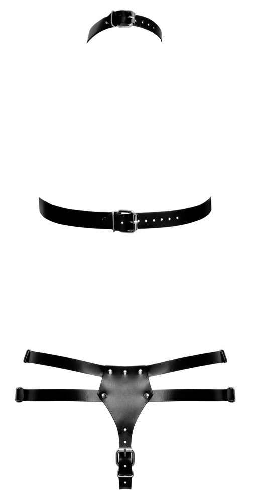 Leder Harness Set S/M