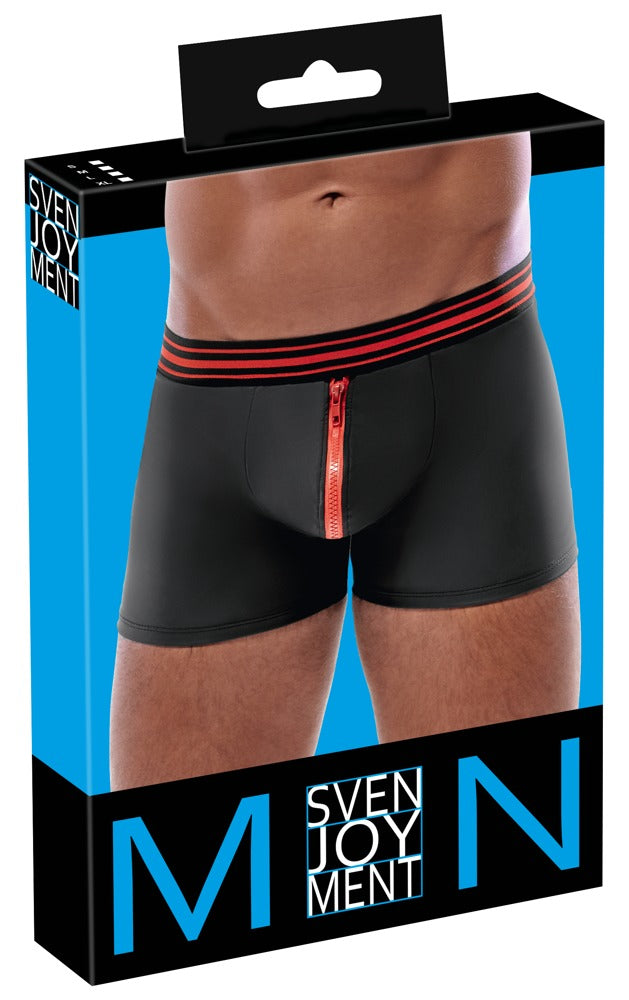Herren Pants Schwarz/Rot XL