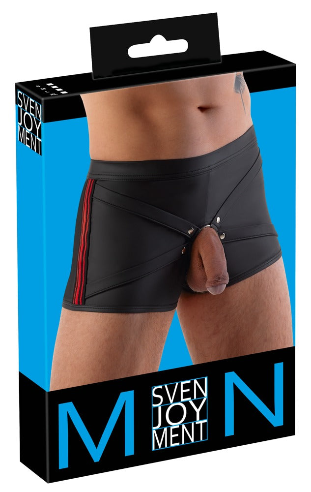 Herren Pants schwarz/rot L