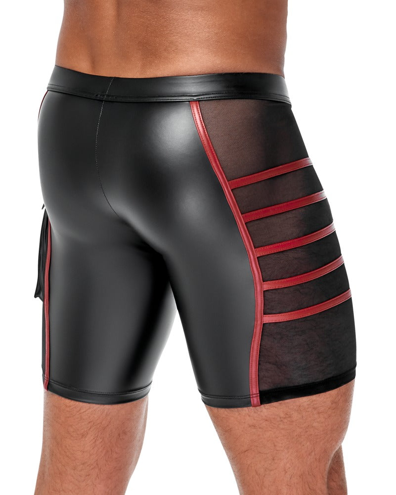 Herren Shorts Schwarz/Rot