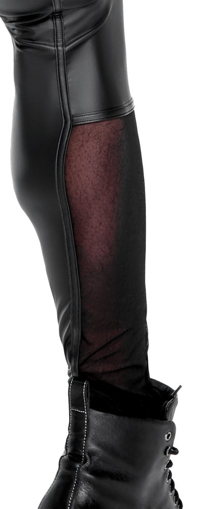 Herren Hose Schwarz/Rot M