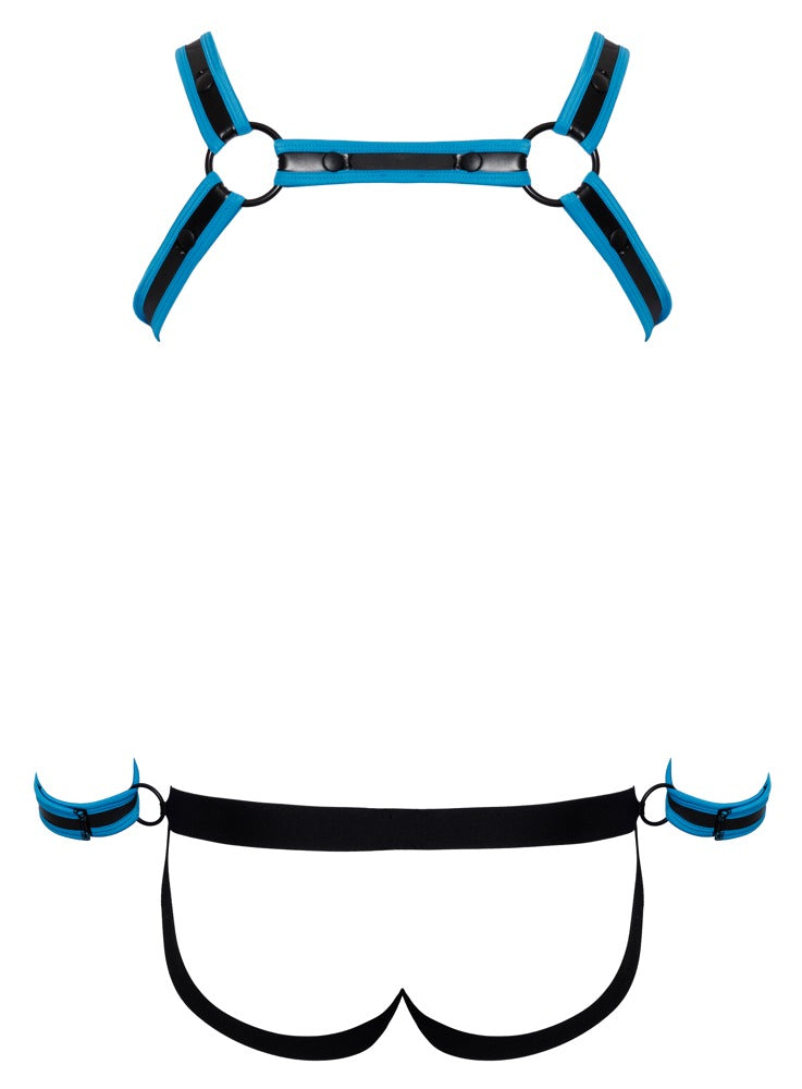 Herren Jockset Schwarz/Blau2XL