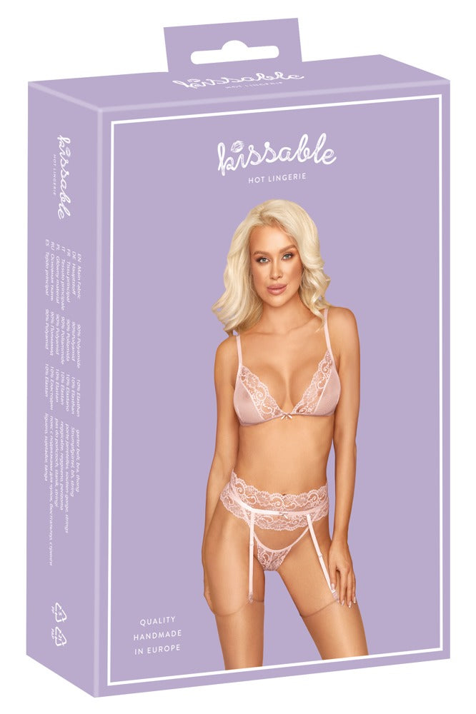 Strapsset rosa L/XL