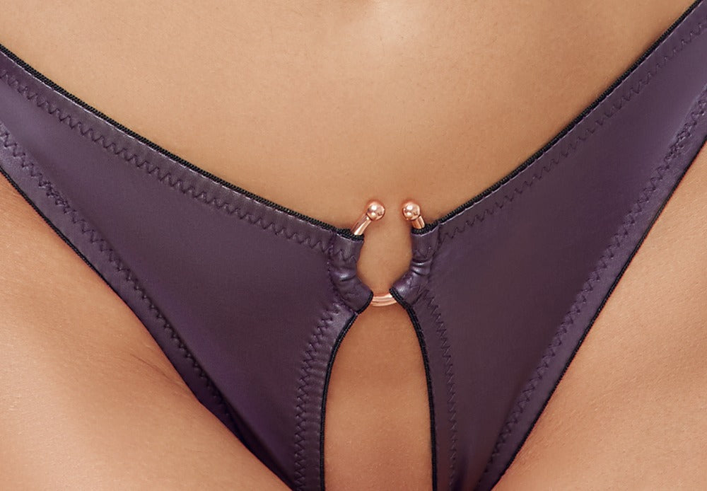 BH und Slip lila M