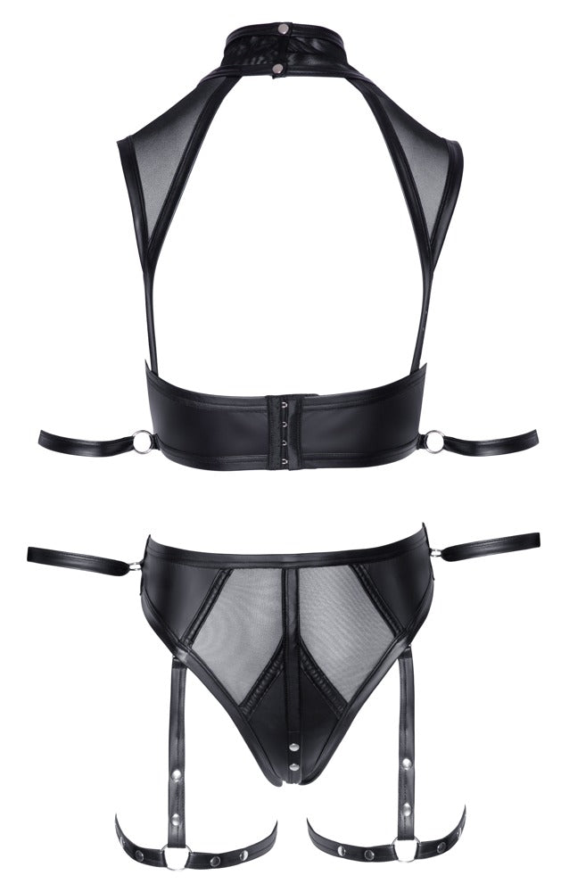 Top und Slip schwarz XL