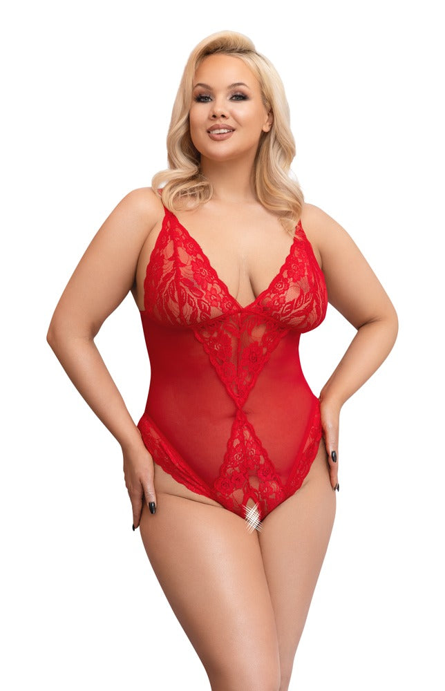 Body ouvert rot 4XL