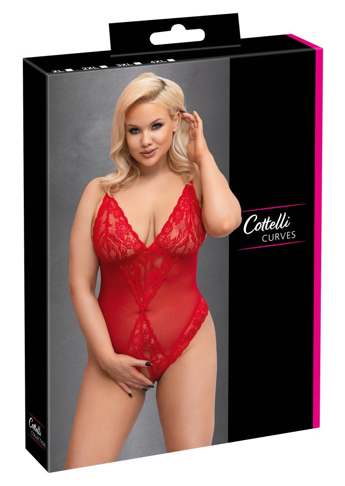 Body ouvert rot 4XL