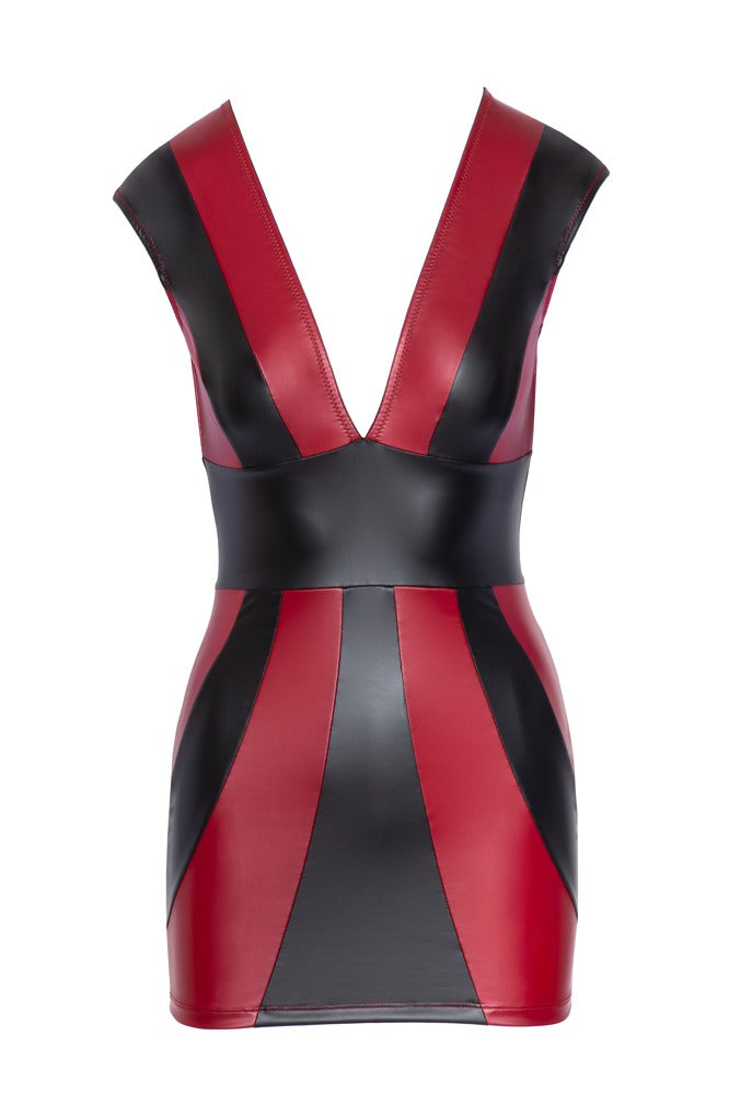 Kleid rot/schwarz XL