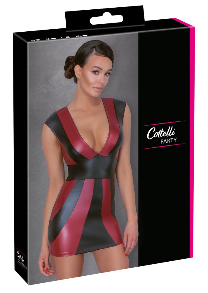 Kleid rot/schwarz XL