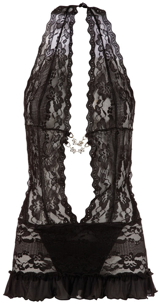 Spitzenkleid schwarz M
