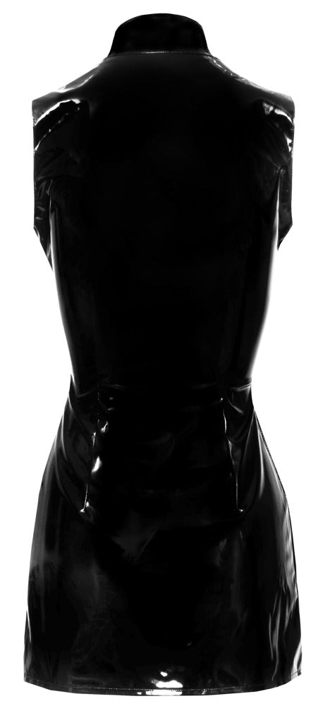 Lack Kleid mit Zip S