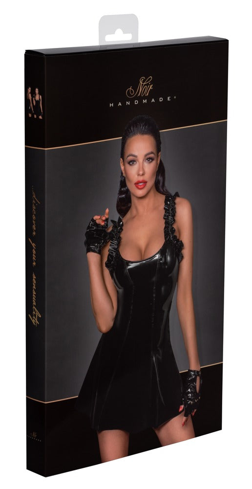 Noir Kleid Rüsche S