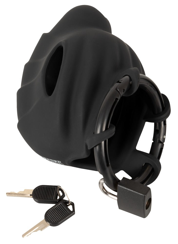 Black velvets Cock & Ball cage