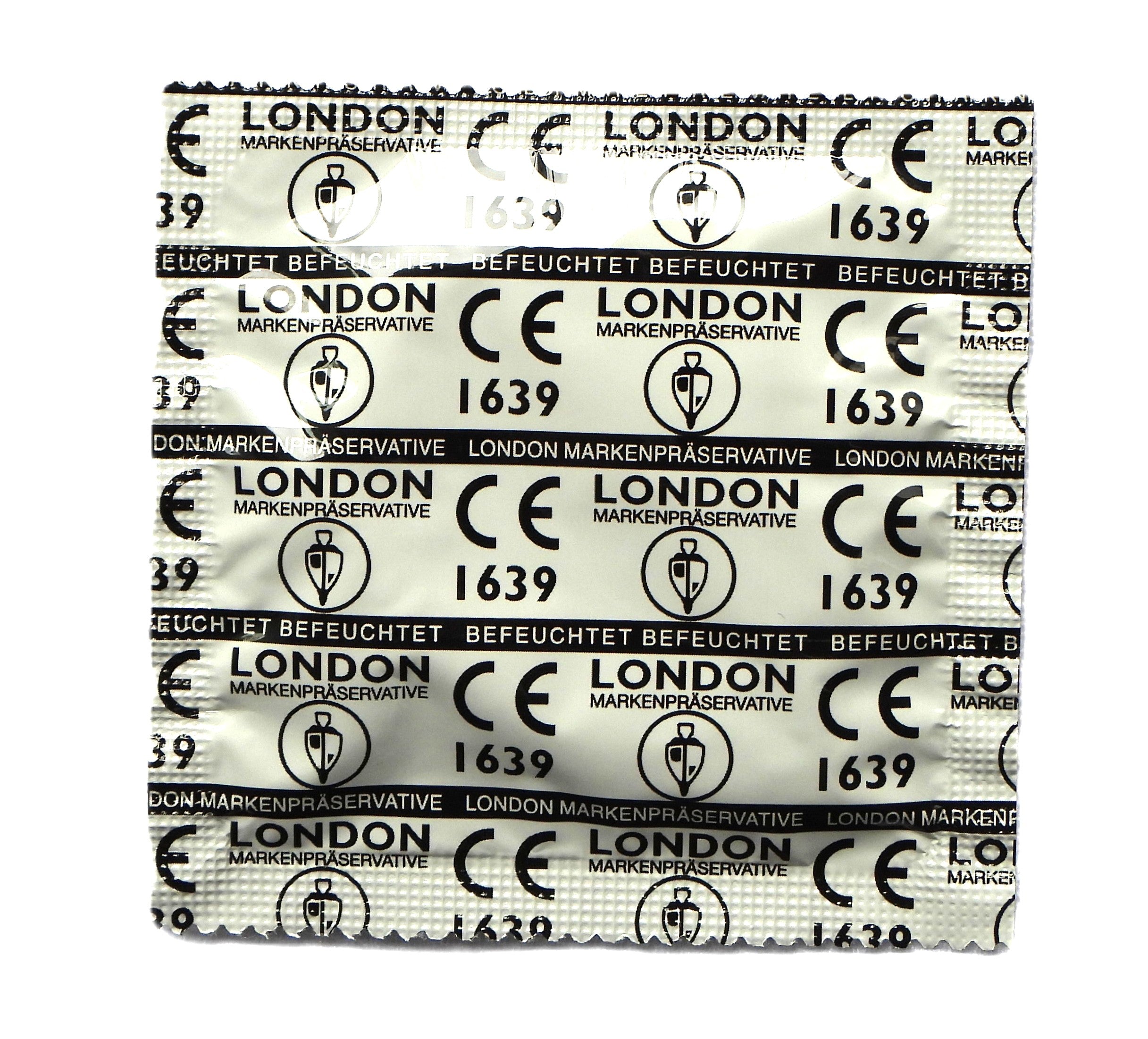 London Feucht Kondome – 100 Stück | Transparent, reguläre Passform