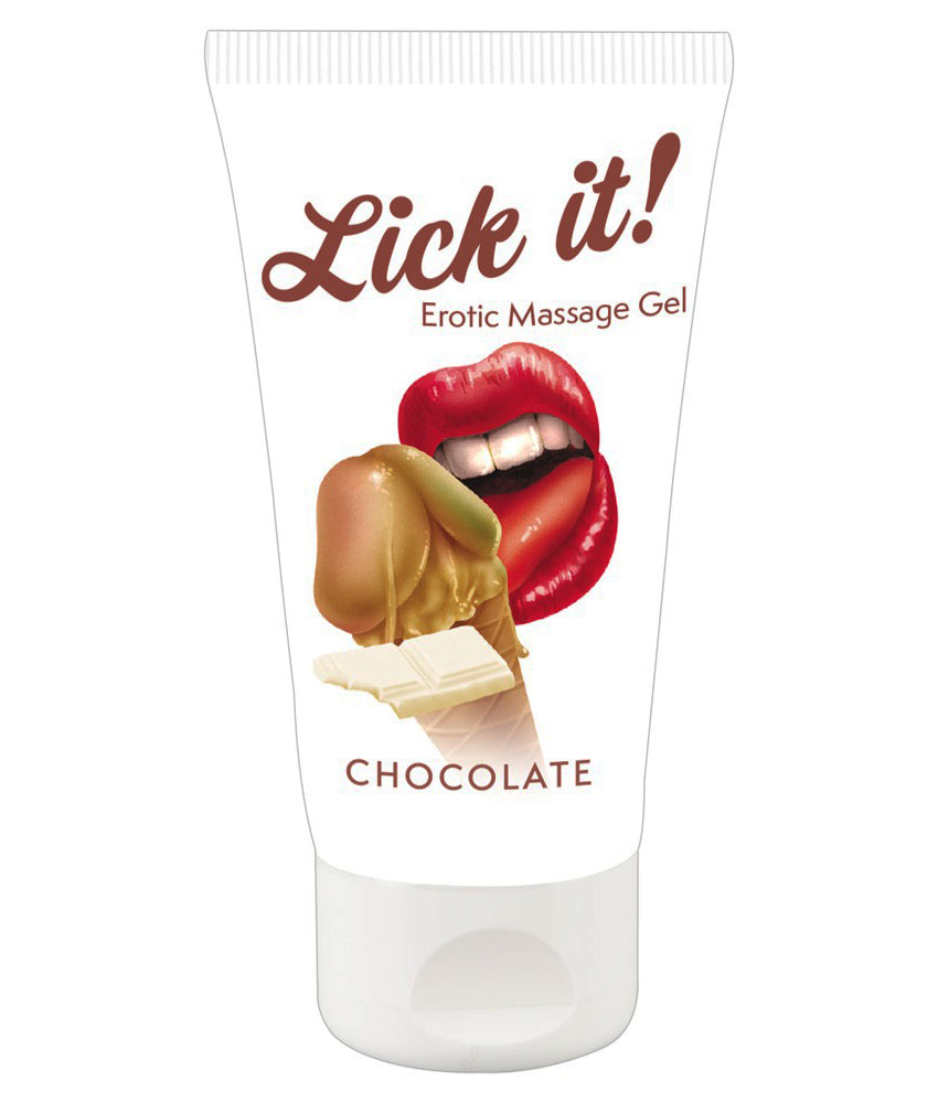 Lick it! Erotic Massage Gel Chocolate 50 ml – sinnlich-schokoladig