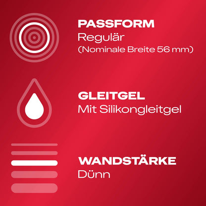 Durex Gefühlsecht Classic Kondome 20 St. – hauchzart & dünn | Transparent & komfortabel