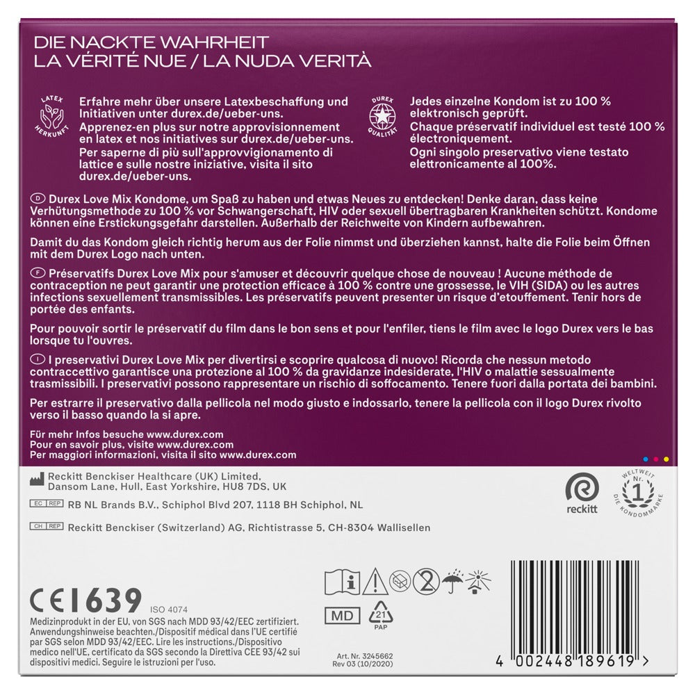Durex LOVE MIX Kondome – 40er Packung