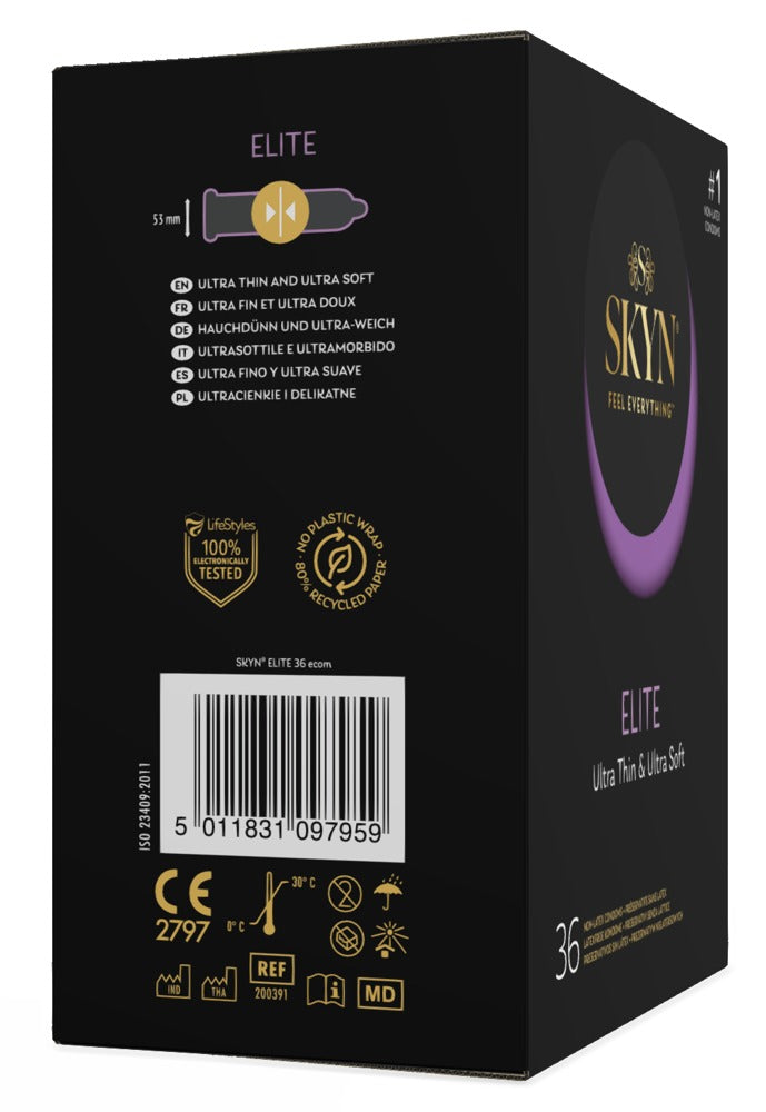 SKYN Elite Kondome 36 St. – latexfrei, vegan, ultra-dünn | Gefühlsecht & weich