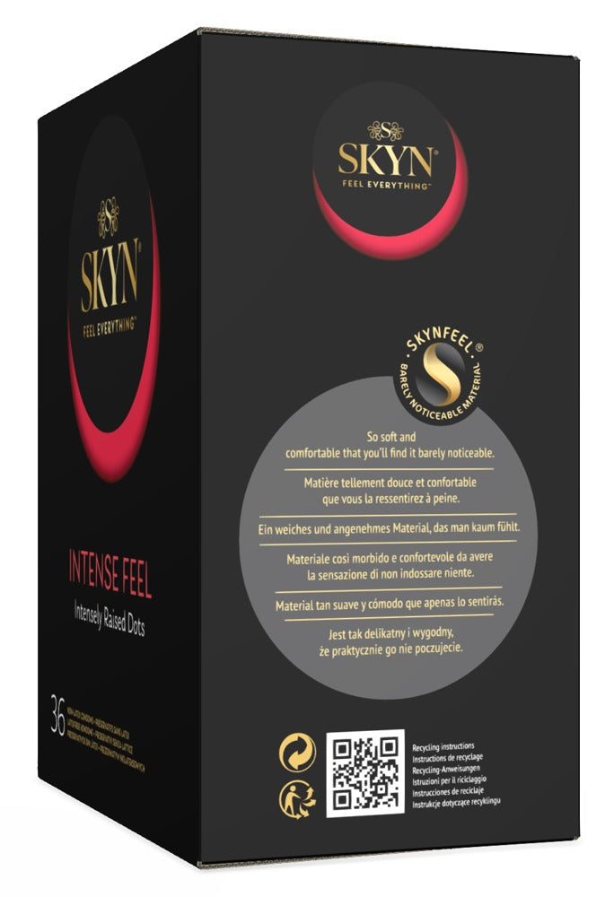 SKYN Intense Feel Kondome 36 St. – latexfrei, vegan, genoppt | Gefühlsecht & stimulierend