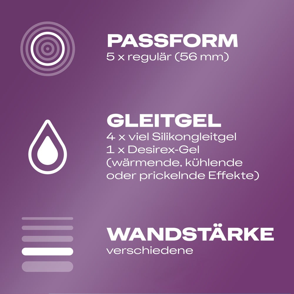 Durex LOVE MIX Kondome – 18 Stück | 5 Sorten im Vorratspack | Gerippt, aromatisiert, extra feucht & Gefühlsecht