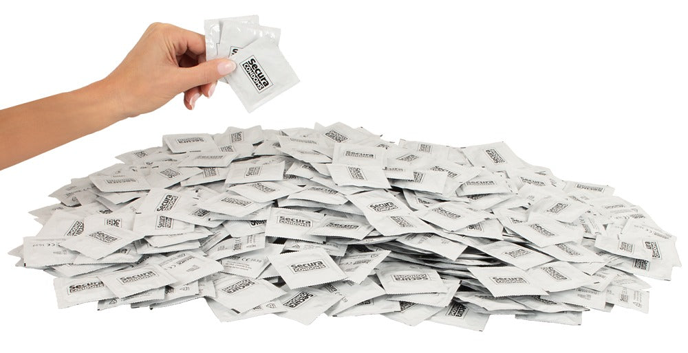 Secura Original Kondome – 1000 Stück | Für Großverbraucher | Transparent, mit Silikon-Gleitfilm