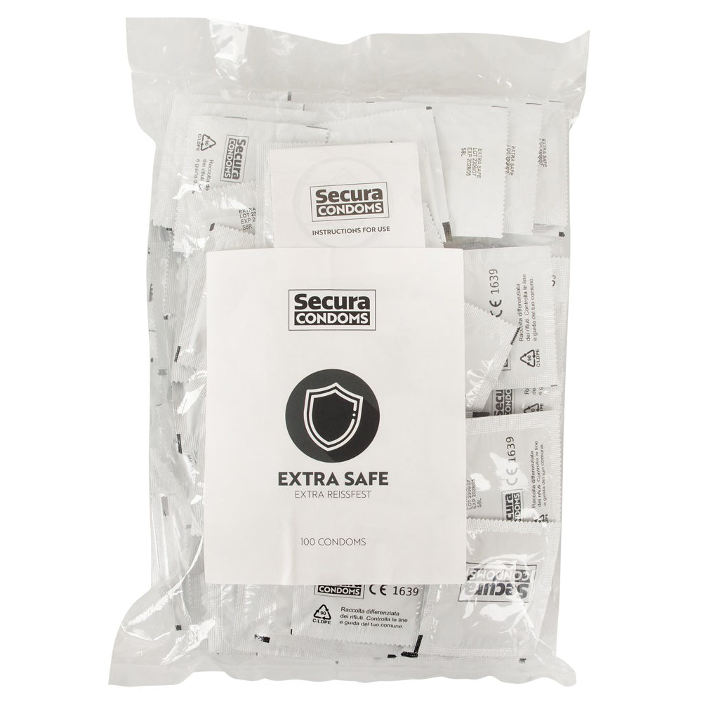 Secura Extra Safe Kondome – 100 Stück extra dick