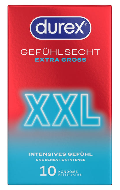 Durex Gefühlsecht Extra Groß 10 Stück