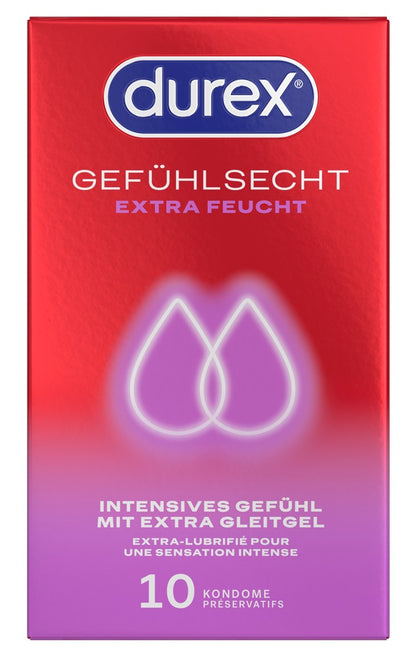 Durex Gefühlsecht Xtra feucht 10 Stück