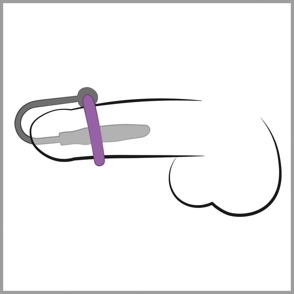 PenisPlug with a silicone glans