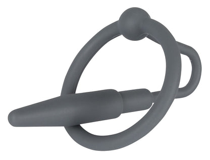 Penisplug with glans ring grey