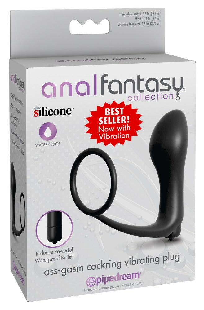Ass-Gasm Cockring  / Analplug mit vibration