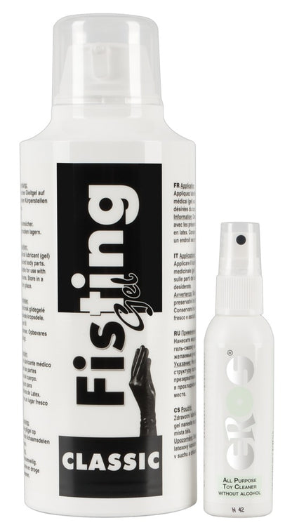 Fisting Gel 500 ml – veganes Gleitgel auf Wasserbasis für dehnende Praktiken mit Gratis Toy Cleaner
