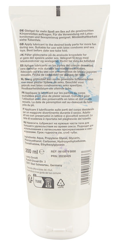 Just Glide Toylube – 200 ml | Gleitgel auf Wasserbasis für Toys & Latexkondome, extra dickflüssig