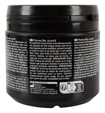 EROS Fisting Gel UltraX    – 500 ml | Gleitgel mit Silikon-Wasser-Formel, extrem lang gleitfähig, geruchlos & latexverträglich