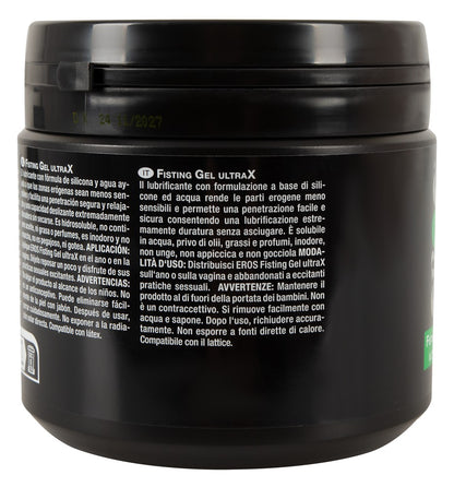 EROS Fisting Gel UltraX    – 500 ml | Gleitgel mit Silikon-Wasser-Formel, extrem lang gleitfähig, geruchlos & latexverträglich