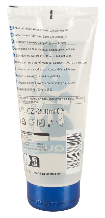 EROS Aqua 200 ml – Wasserbasiertes Gleitgel | Duftneutral, parfümfrei, latexsicher, ölfrei