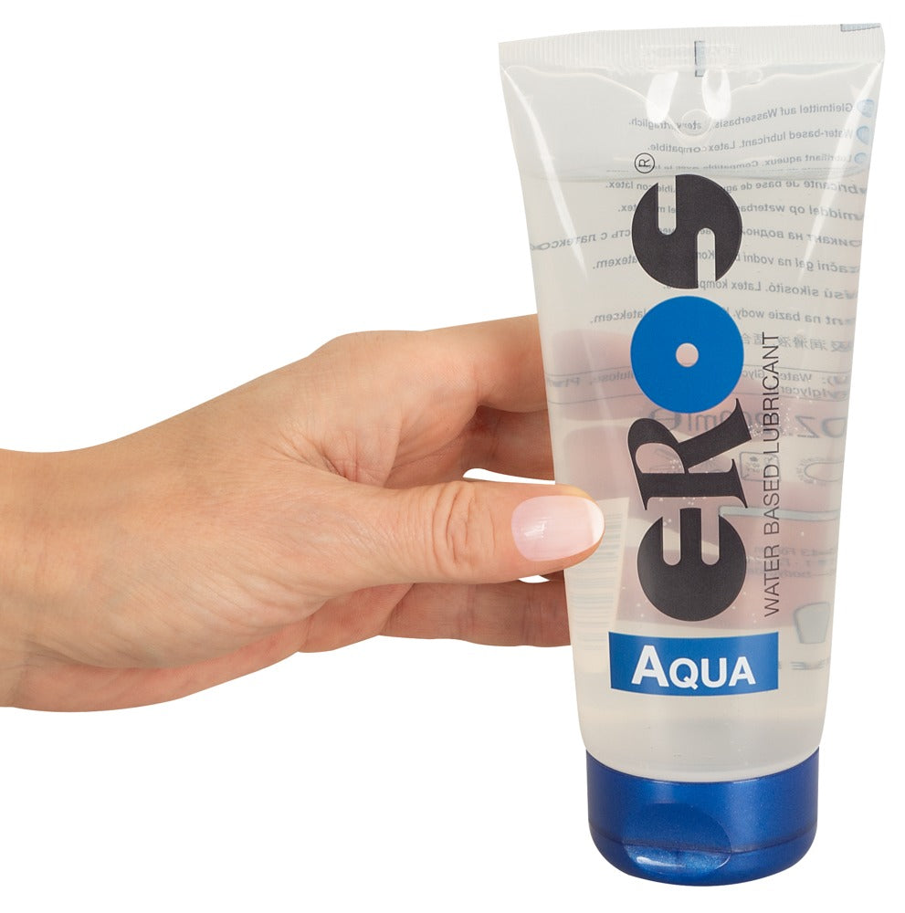 EROS Aqua 200 ml – Wasserbasiertes Gleitgel | Duftneutral, parfümfrei, latexsicher, ölfrei